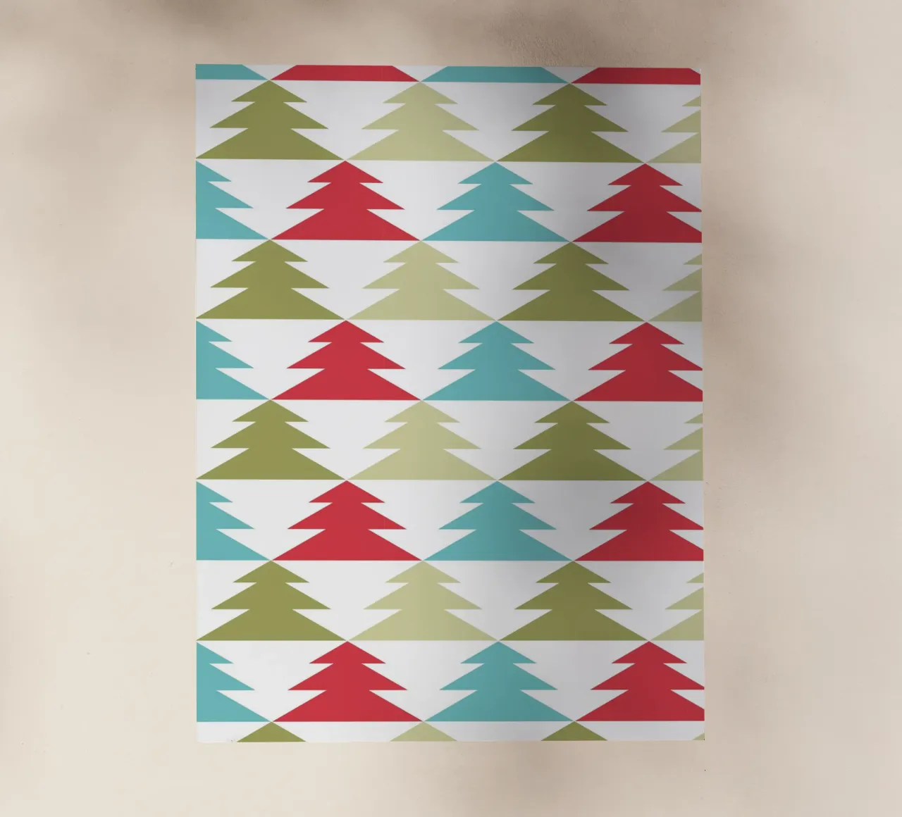 Geometric Tree Pattern pellicola backlit da Kim Hubball Studio