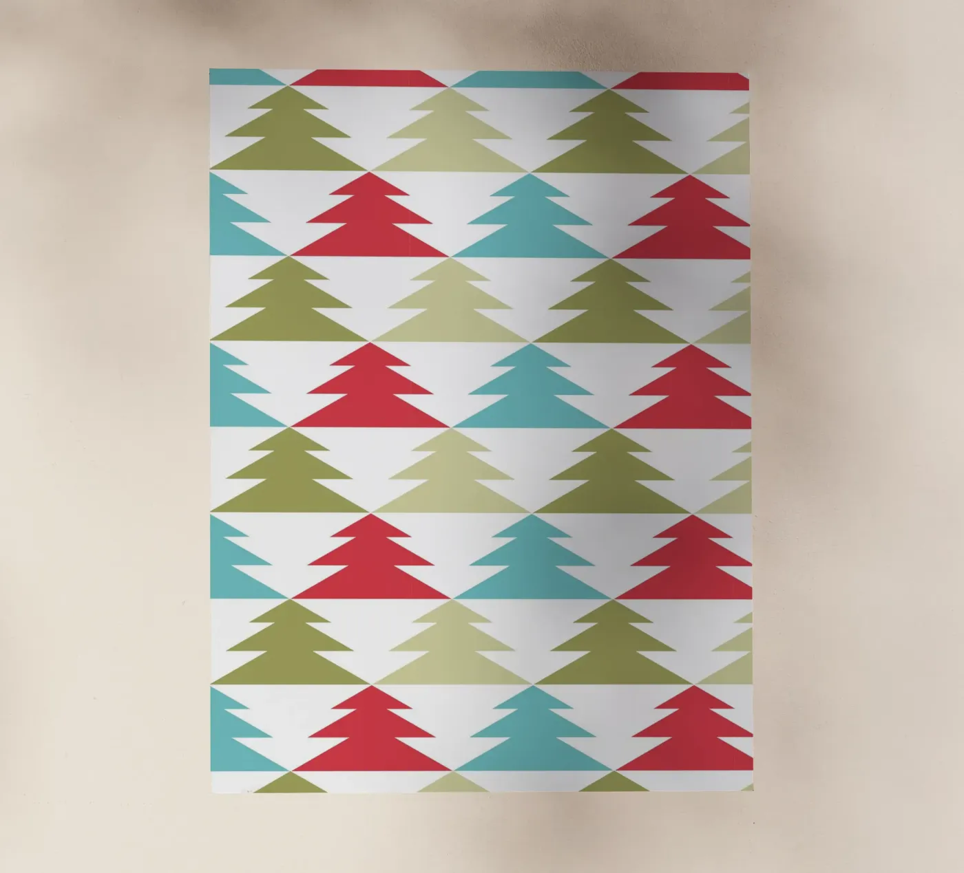 Geometric Tree Pattern backlit film by Kim Hubball Studio