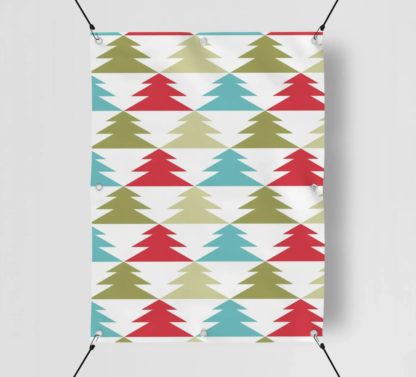 Geometric Tree Pattern pvc cover by Kim Hubball Studio