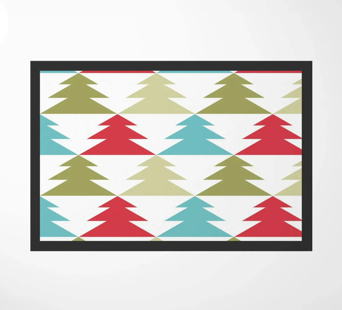 Geometric Tree Pattern Fußmatte von Kim Hubball Studio