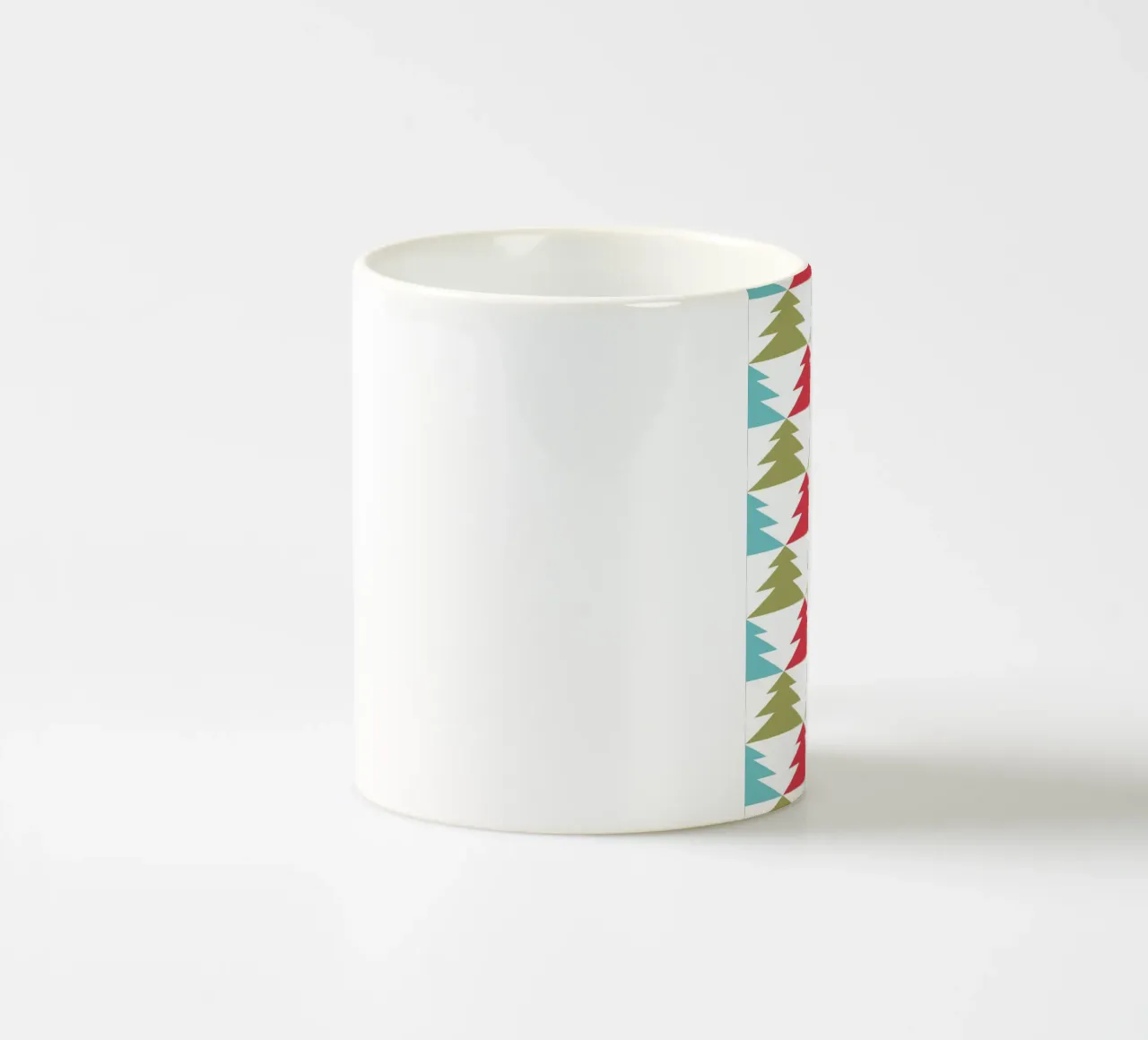 Geometric Tree Pattern ceramic mug by Kim Hubball Studio