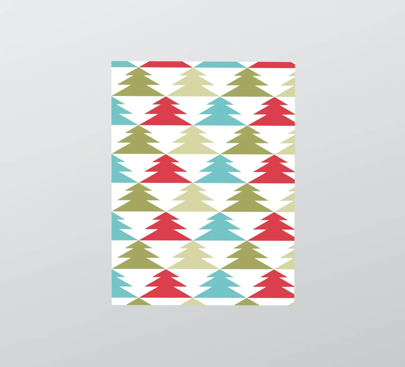 Geometrisch Boompatroon sticker van Kim Hubball Studio