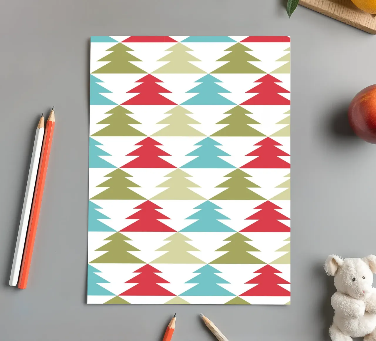Geometric Tree Pattern sticker sheet by Kim Hubball Studio