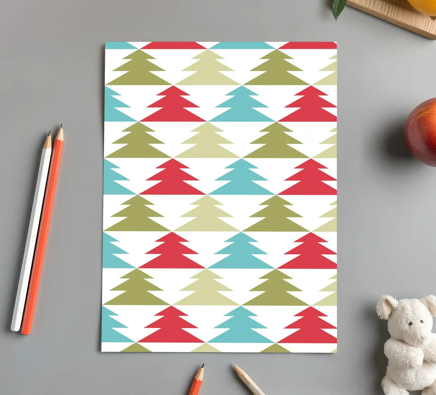 Geometric Tree Pattern sticker sheet by Kim Hubball Studio