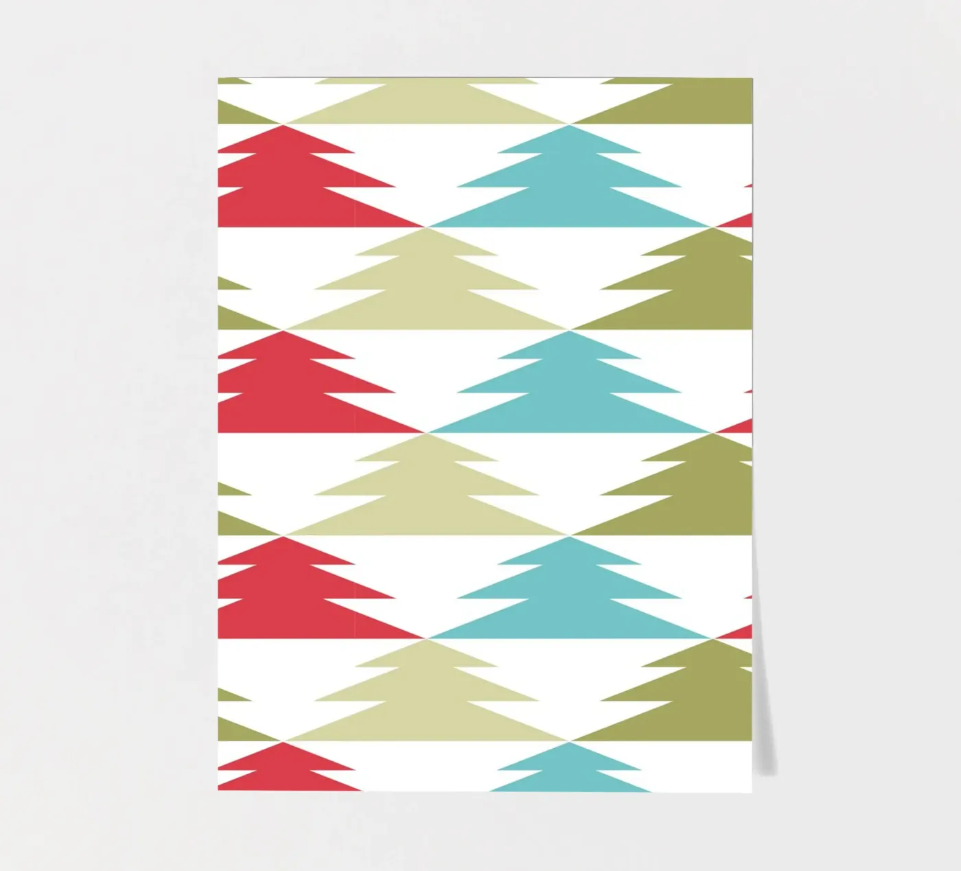 Geometric Tree Pattern sticker sheet by Kim Hubball Studio