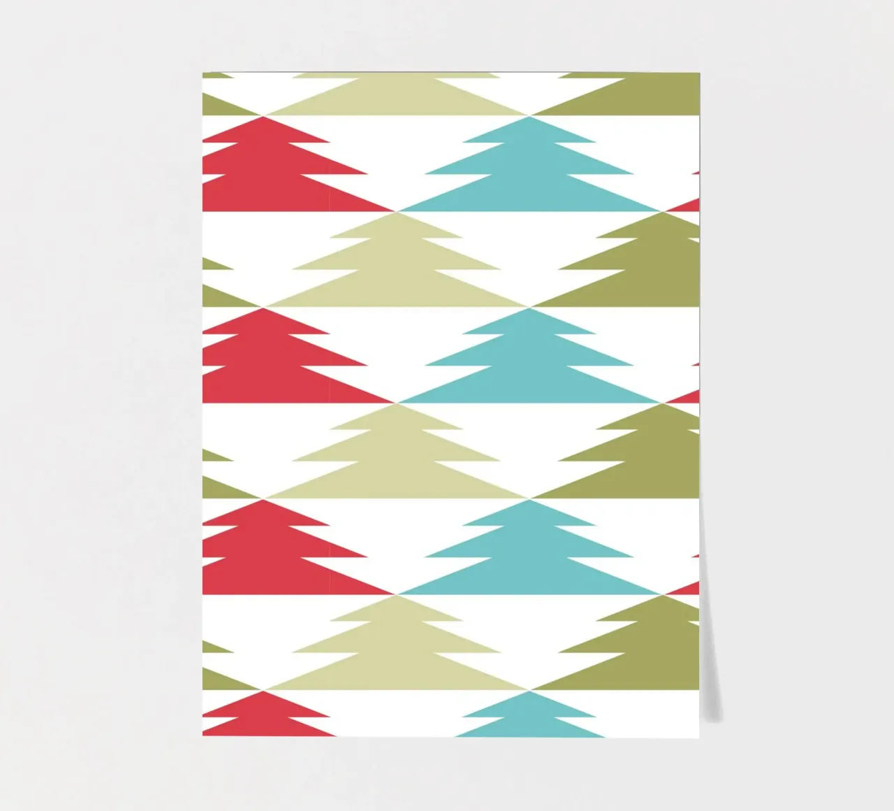 Geometric Tree Pattern sticker sheet by Kim Hubball Studio