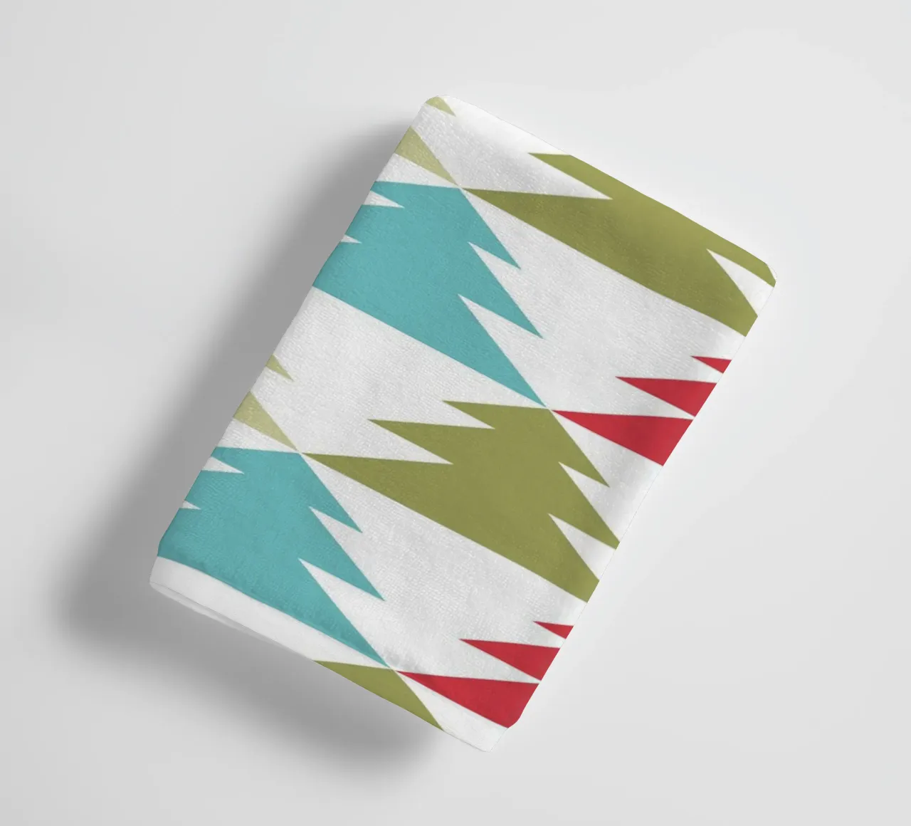 Geometric Tree Pattern towel by Kim Hubball Studio