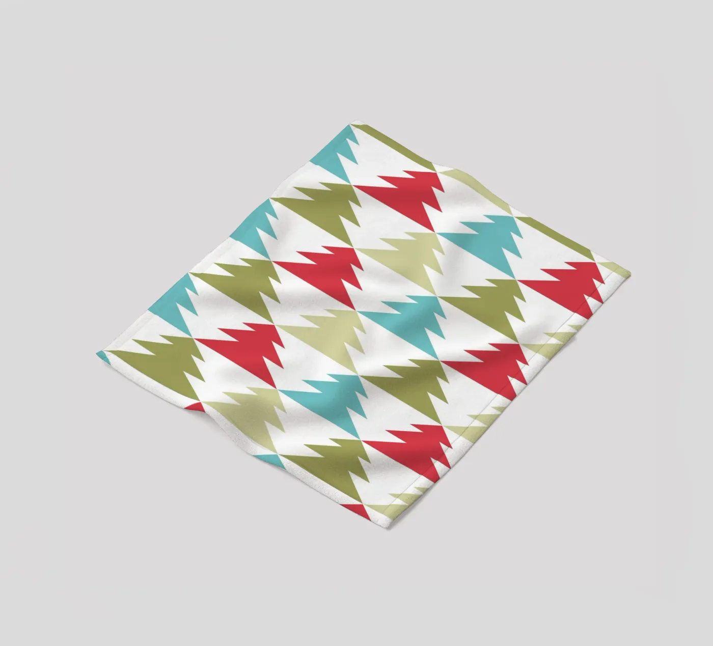 Motif géométrique de l'arbre plaid polaire de Kim Hubball Studio