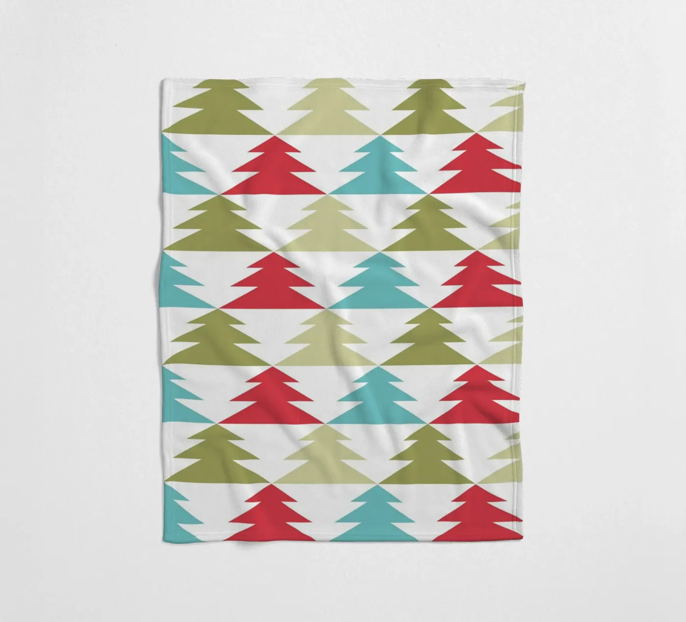 Motif géométrique de l'arbre plaid polaire de Kim Hubball Studio