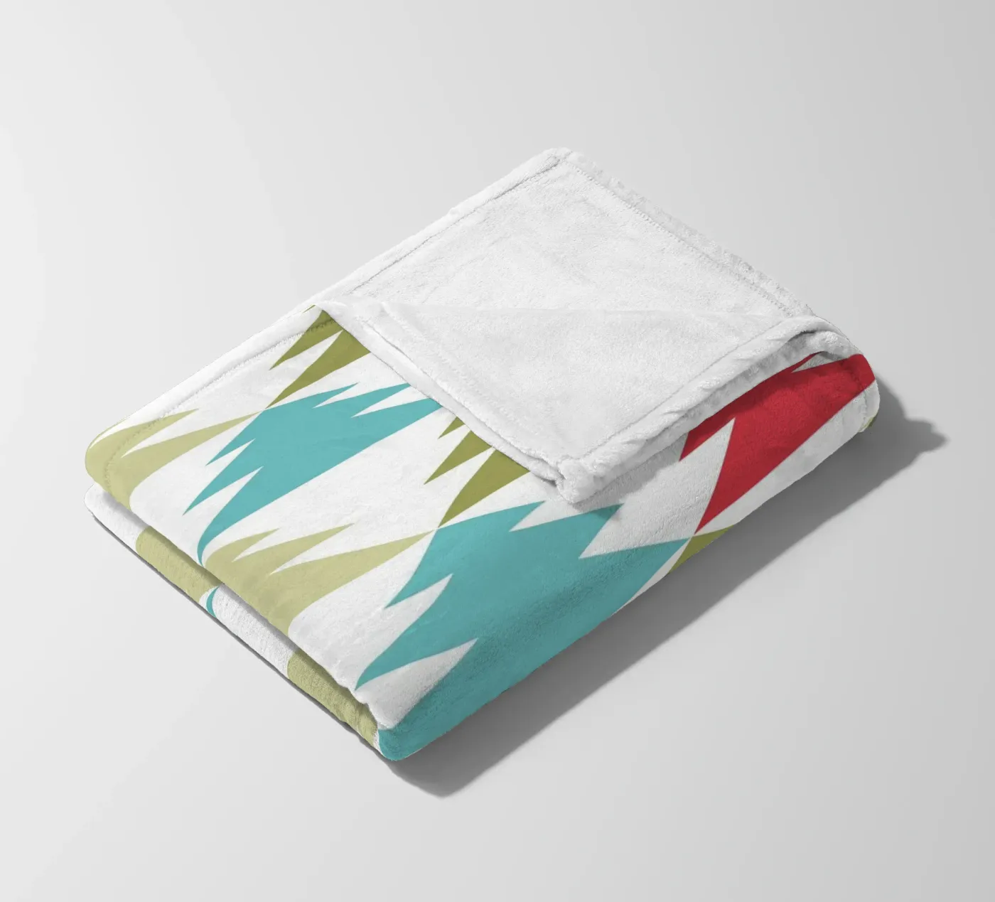 Motif géométrique de l'arbre plaid polaire de Kim Hubball Studio