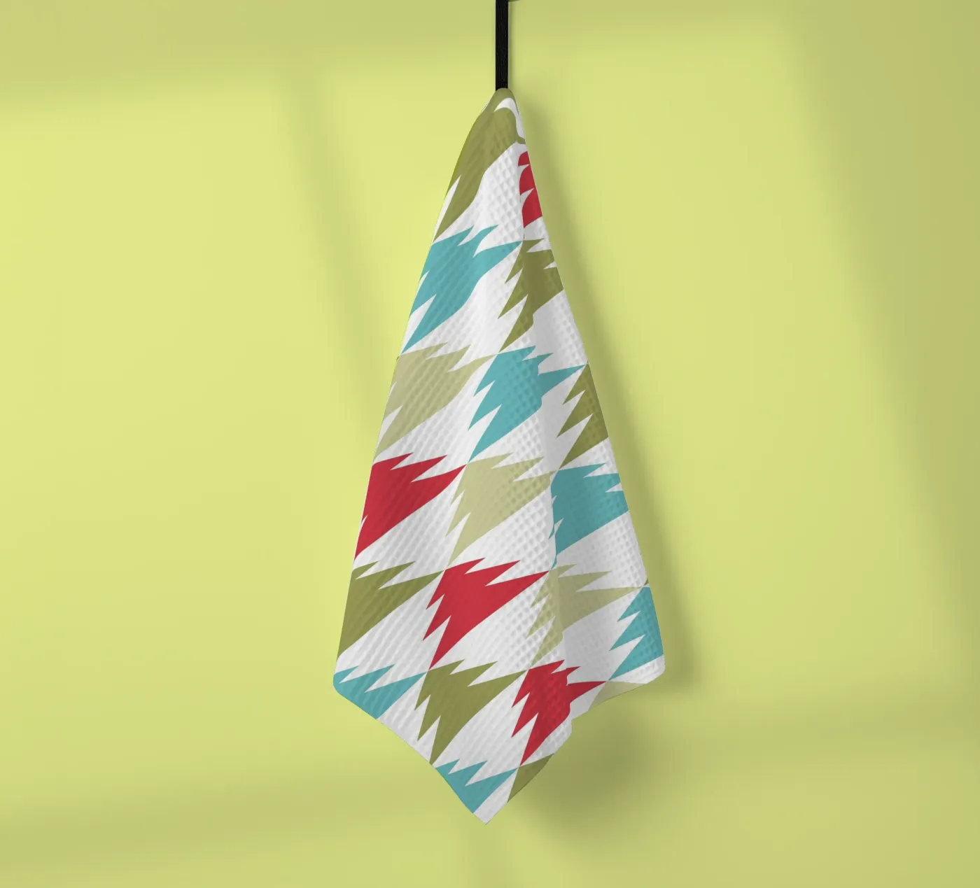 Motivo geometrico ad albero canovaccio da cucina da Kim Hubball Studio