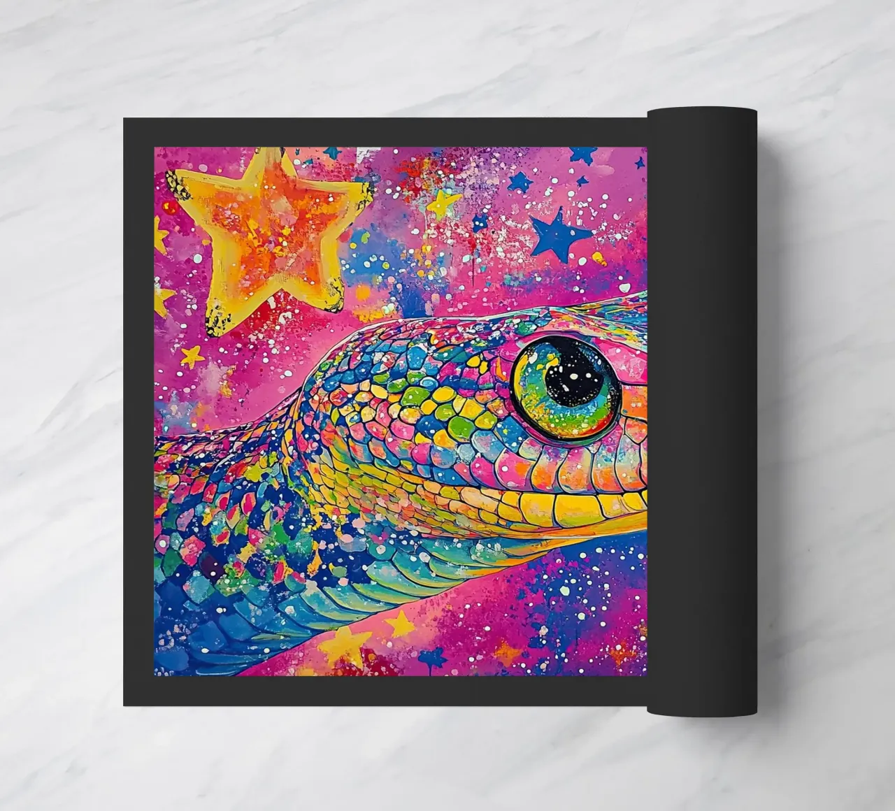 Snake doormat by Nikis Art Studio