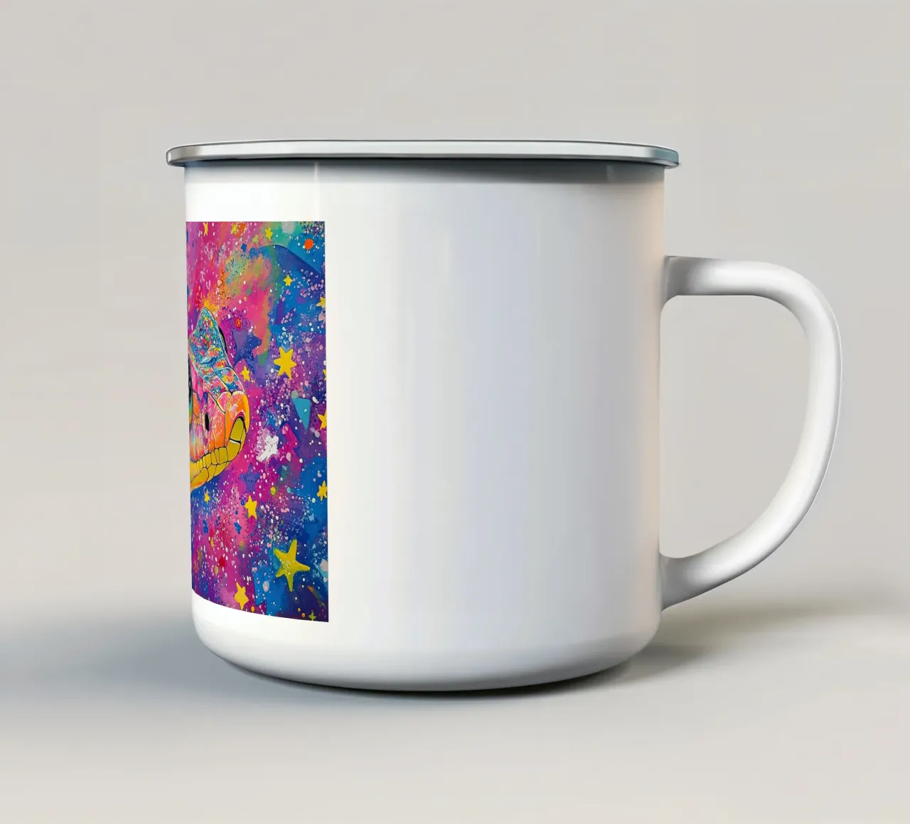 Serpente tazza in smalto da Nikis Art Studio