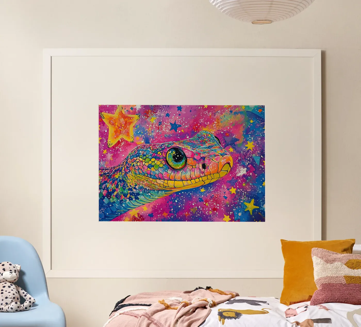 Snake poster van Nikis Art Studio