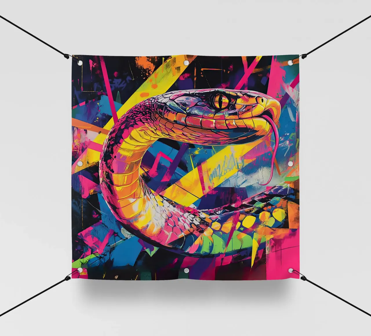 Serpente - Una danza pericolosa telo in pvc da Nikis Art Studio