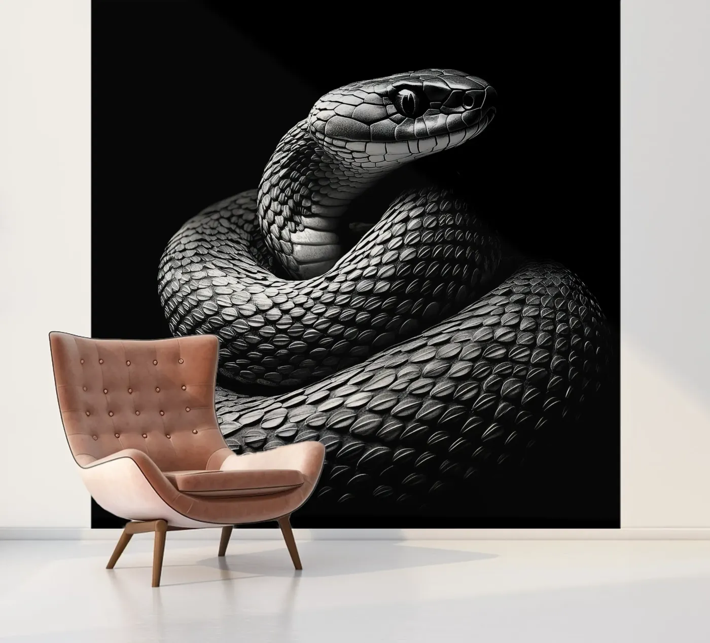Snake fotobehang van Nikis Art Studio