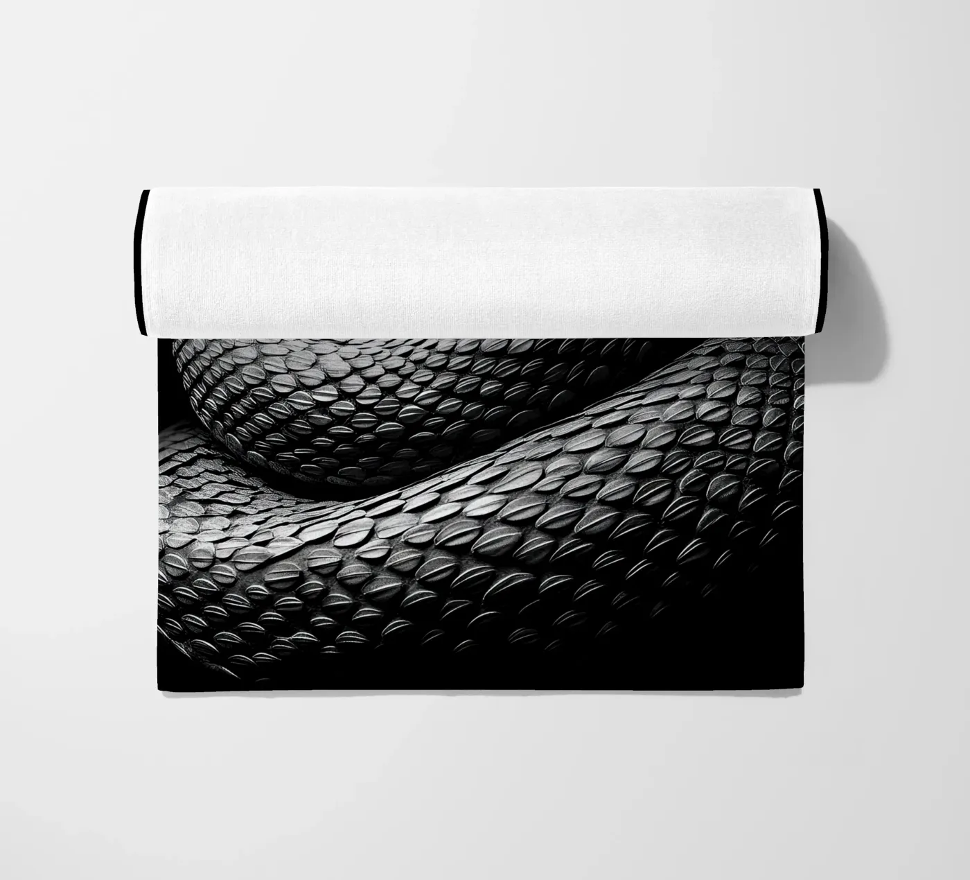 Snake beach towel by Nikis Art Studio