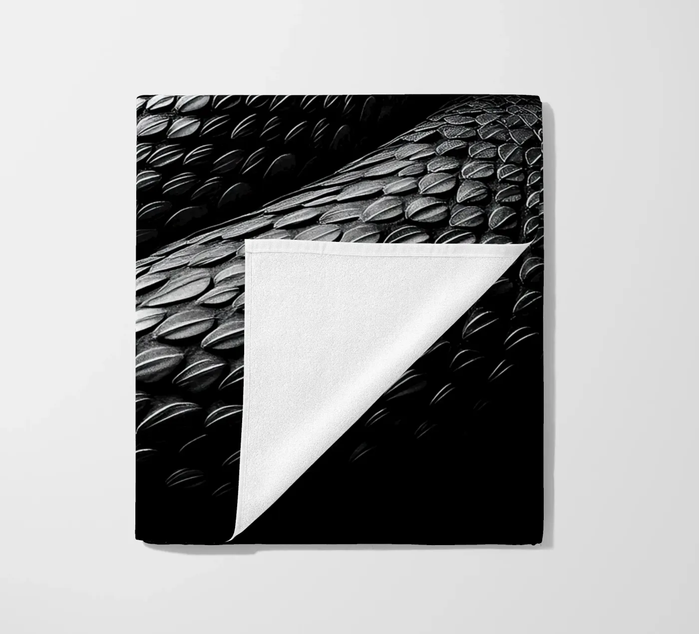 Snake beach towel by Nikis Art Studio