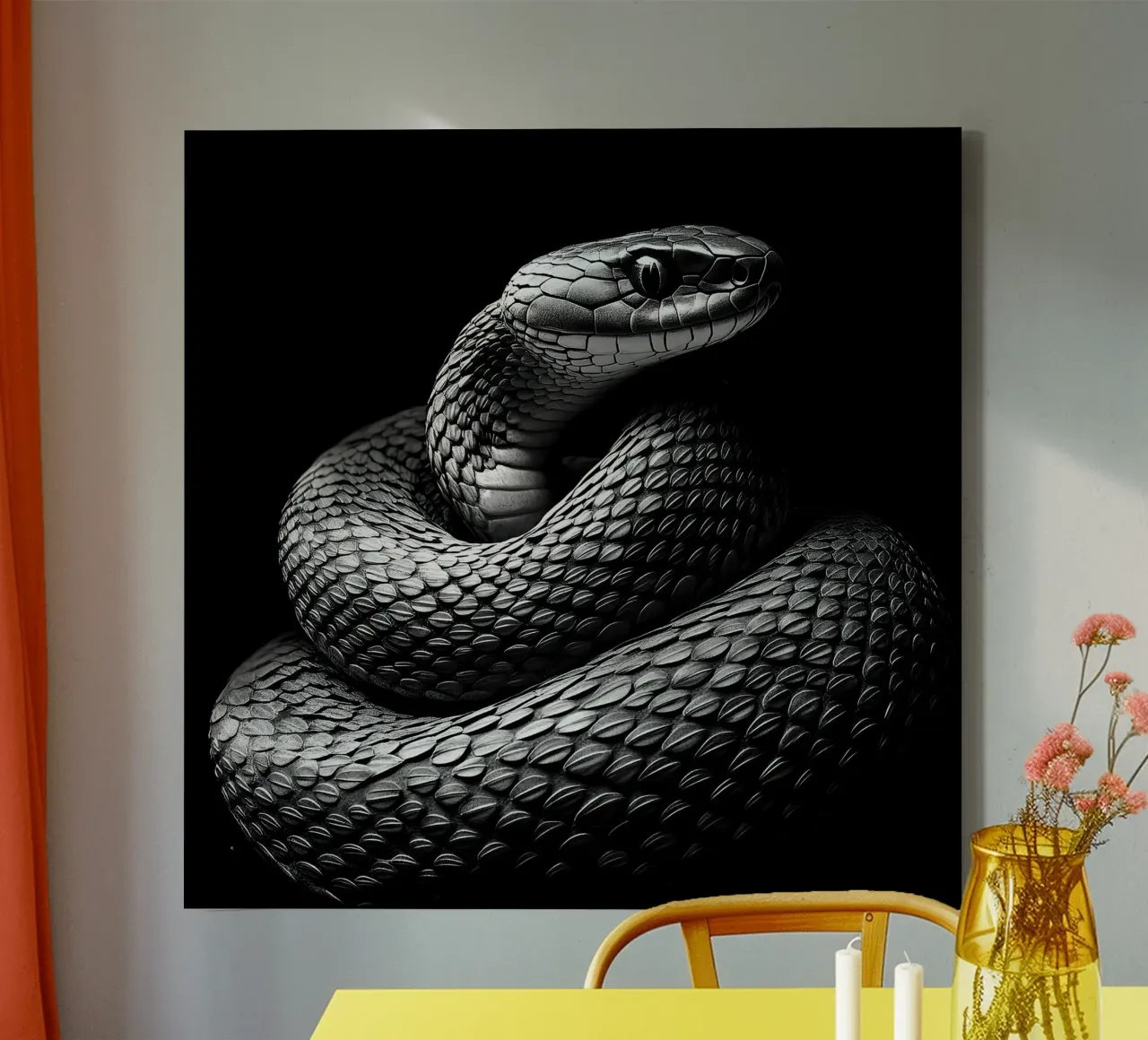 Serpente tela da Nikis Art Studio