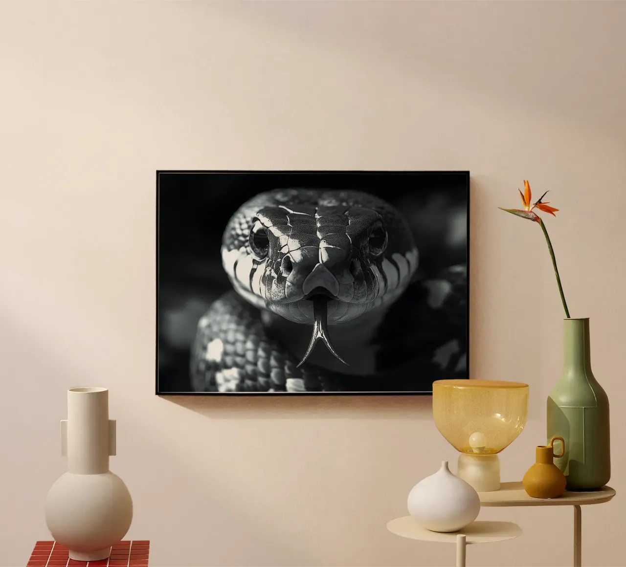 Serpent plexiglas de Nikis Art Studio