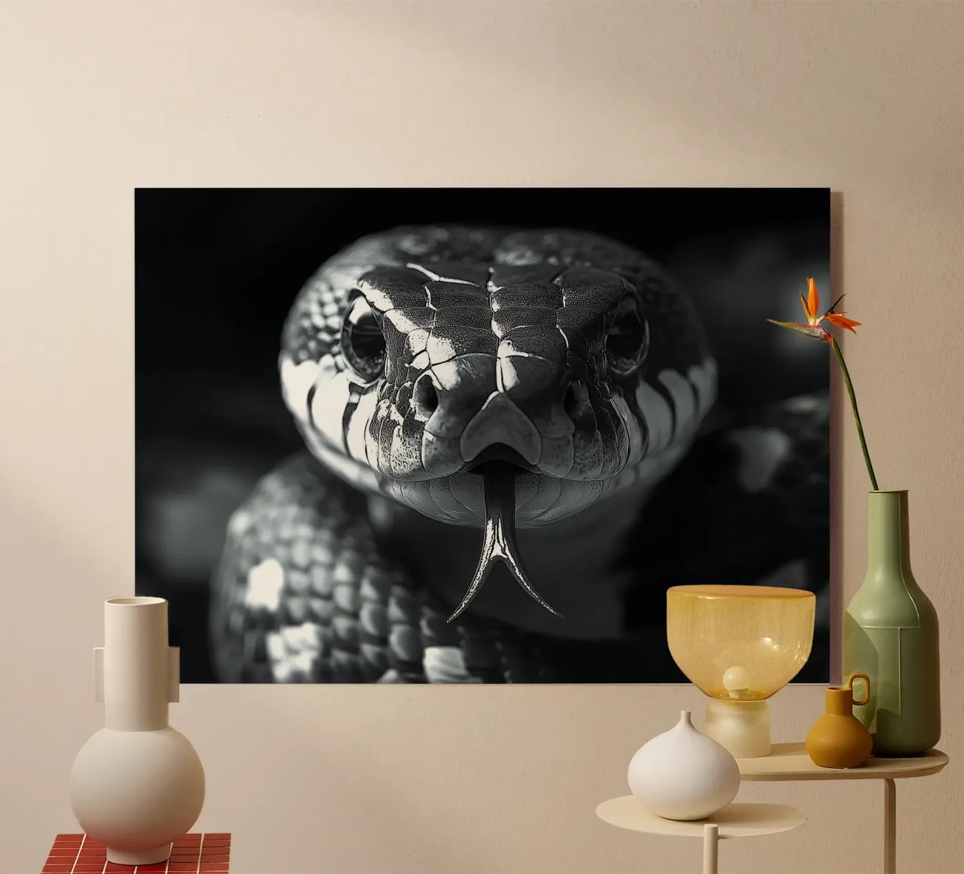 Slang acryl van Nikis Art Studio