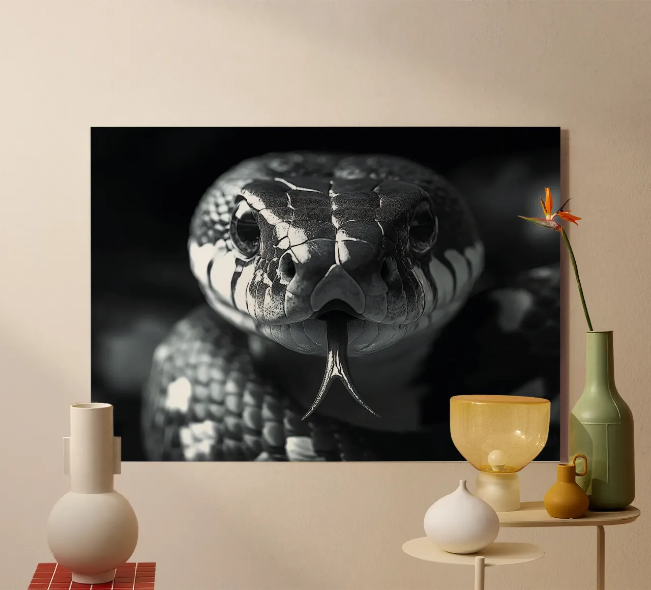 Serpent plexiglas de Nikis Art Studio