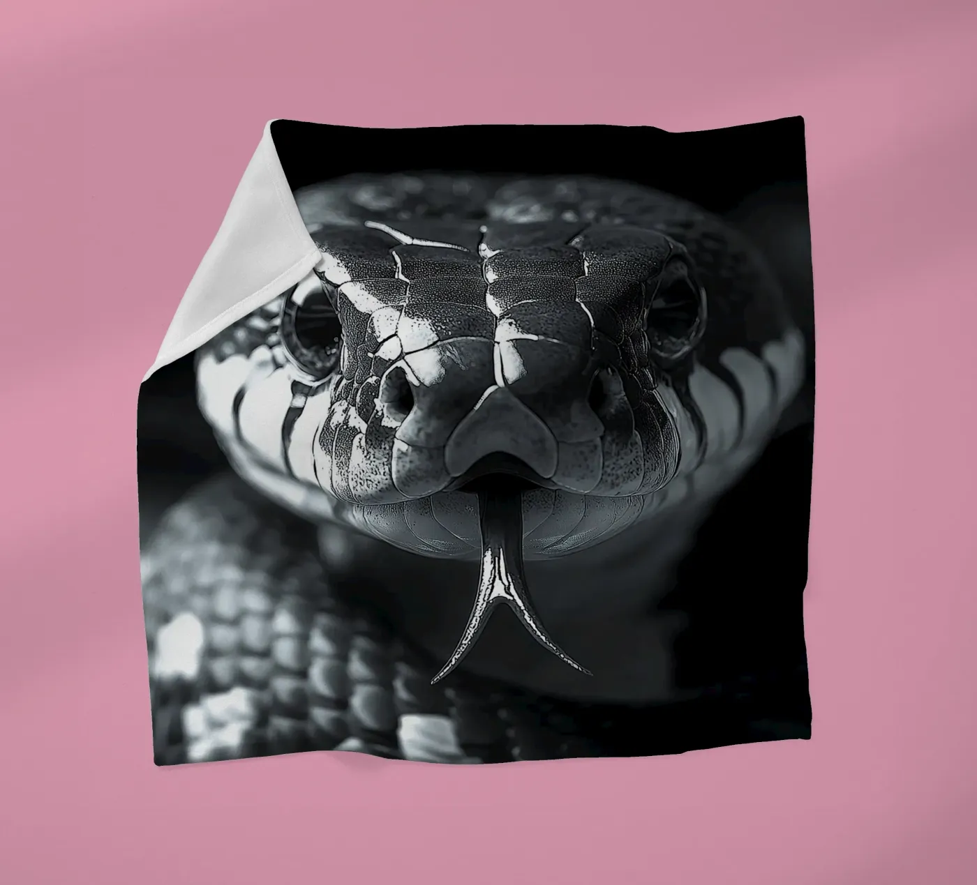 Snake plaid polaire de Nikis Art Studio