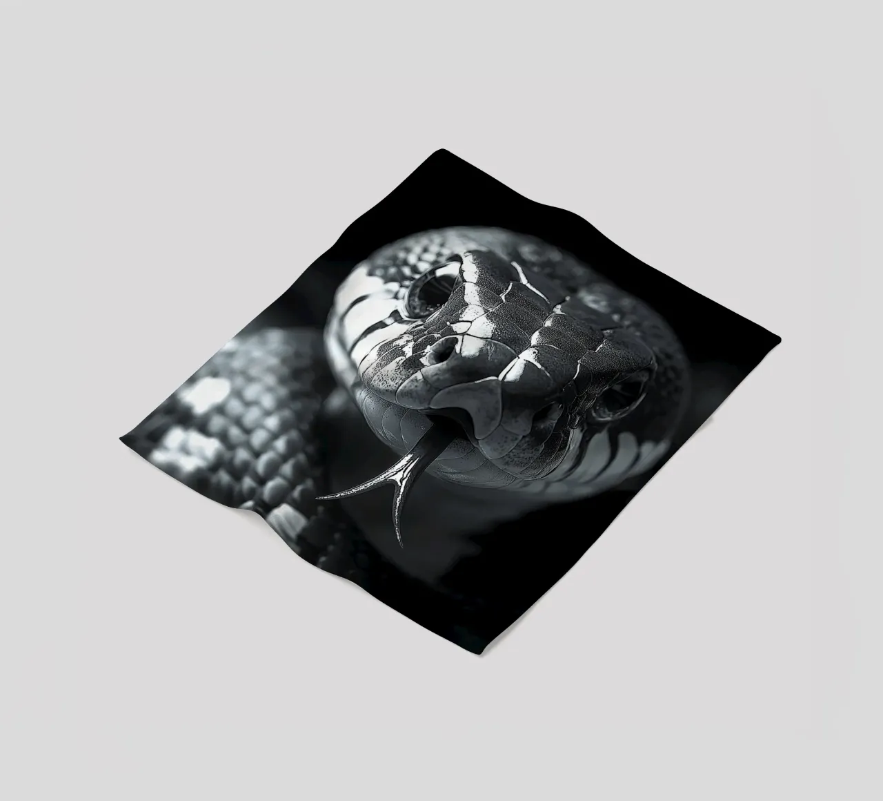 Schlange Fleecedecke von Nikis Art Studio