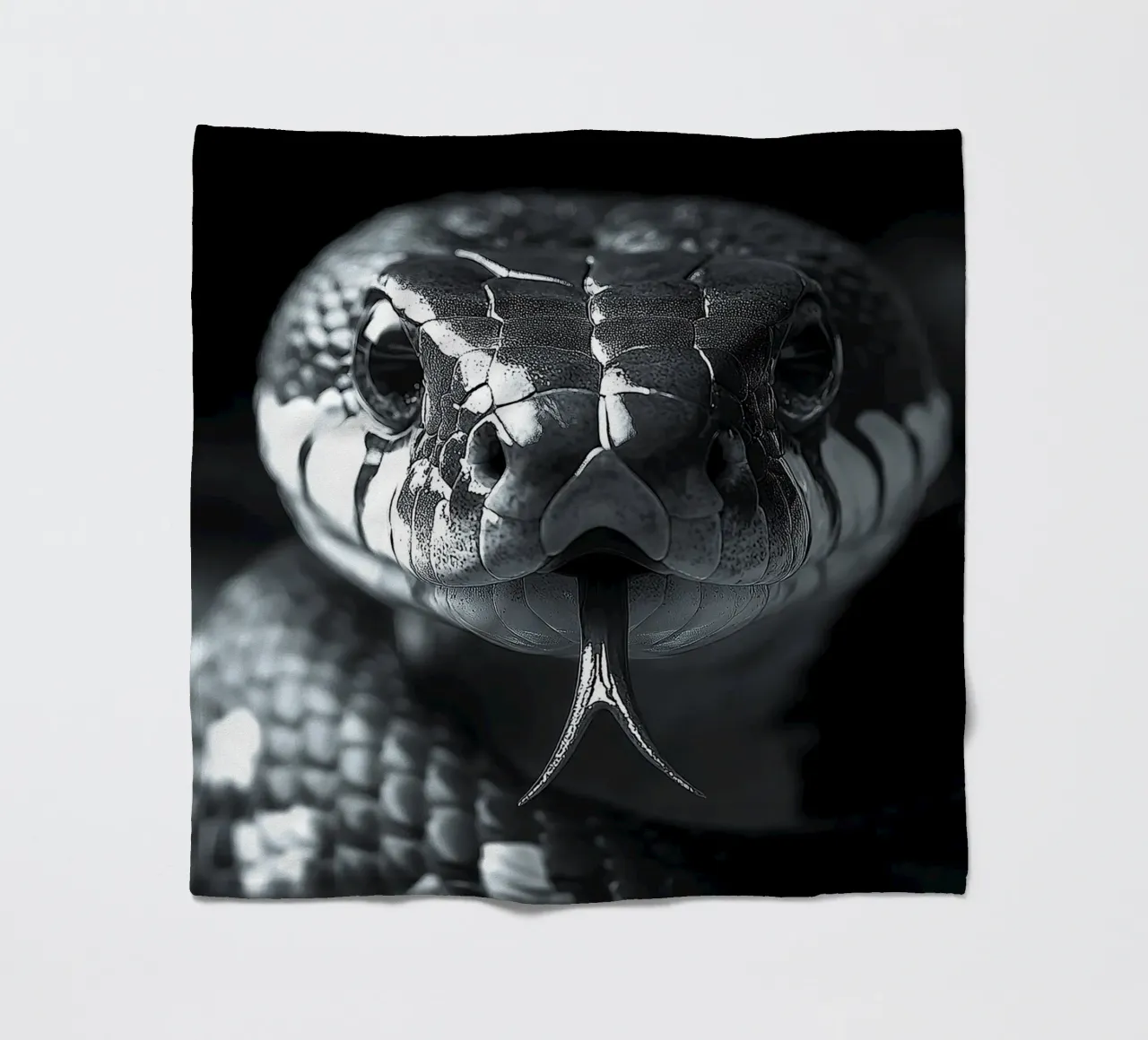 Schlange Fleecedecke von Nikis Art Studio