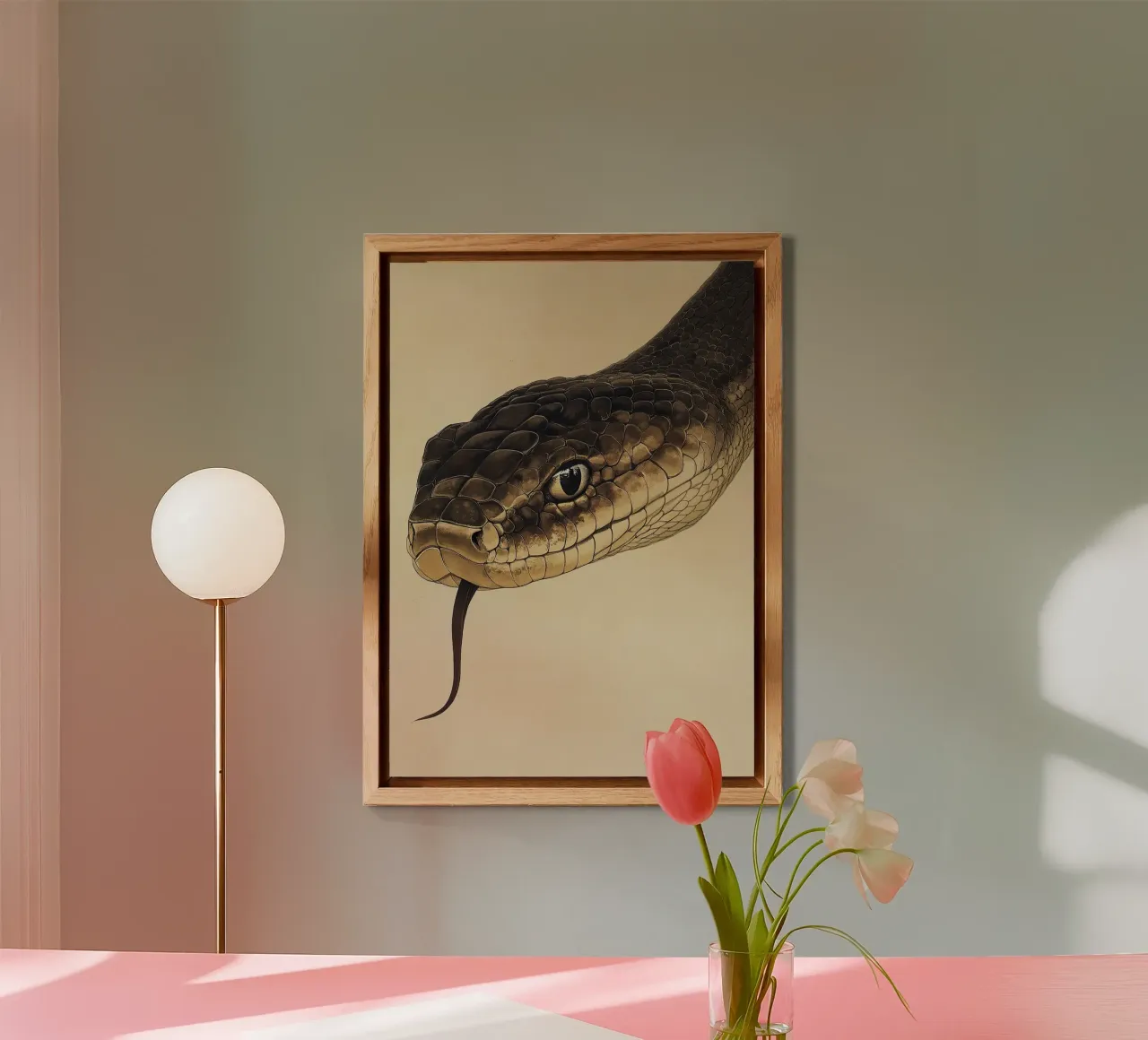 Serpente alluminio dibond da Nikis Art Studio