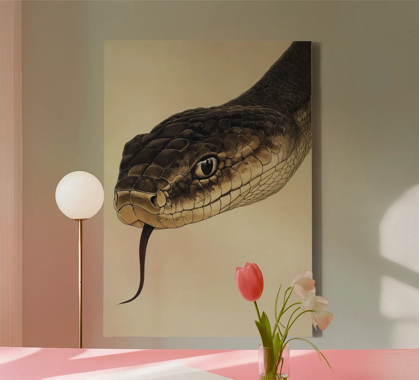 Serpente tela da Nikis Art Studio