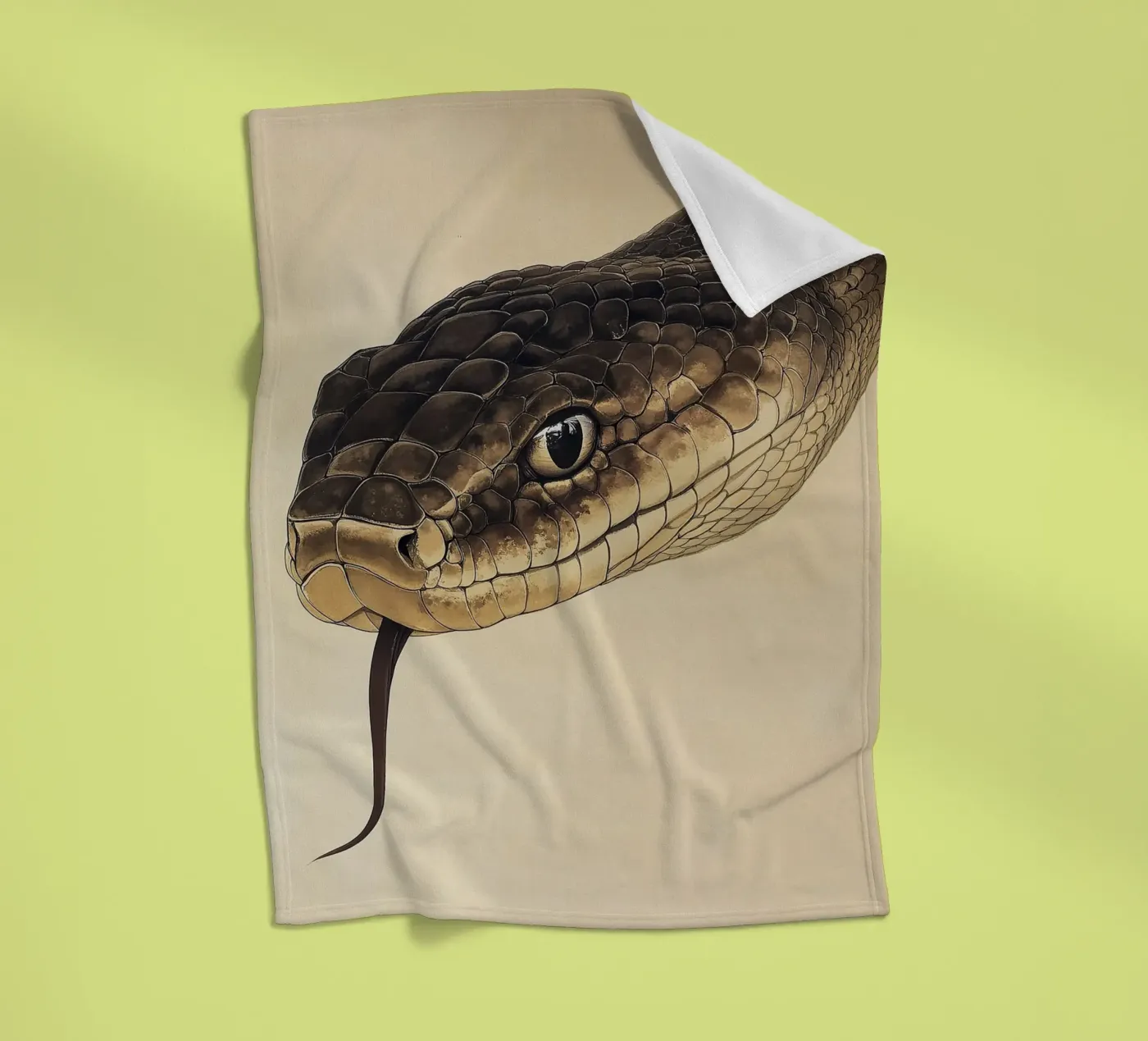 Snake plaid polaire de Nikis Art Studio