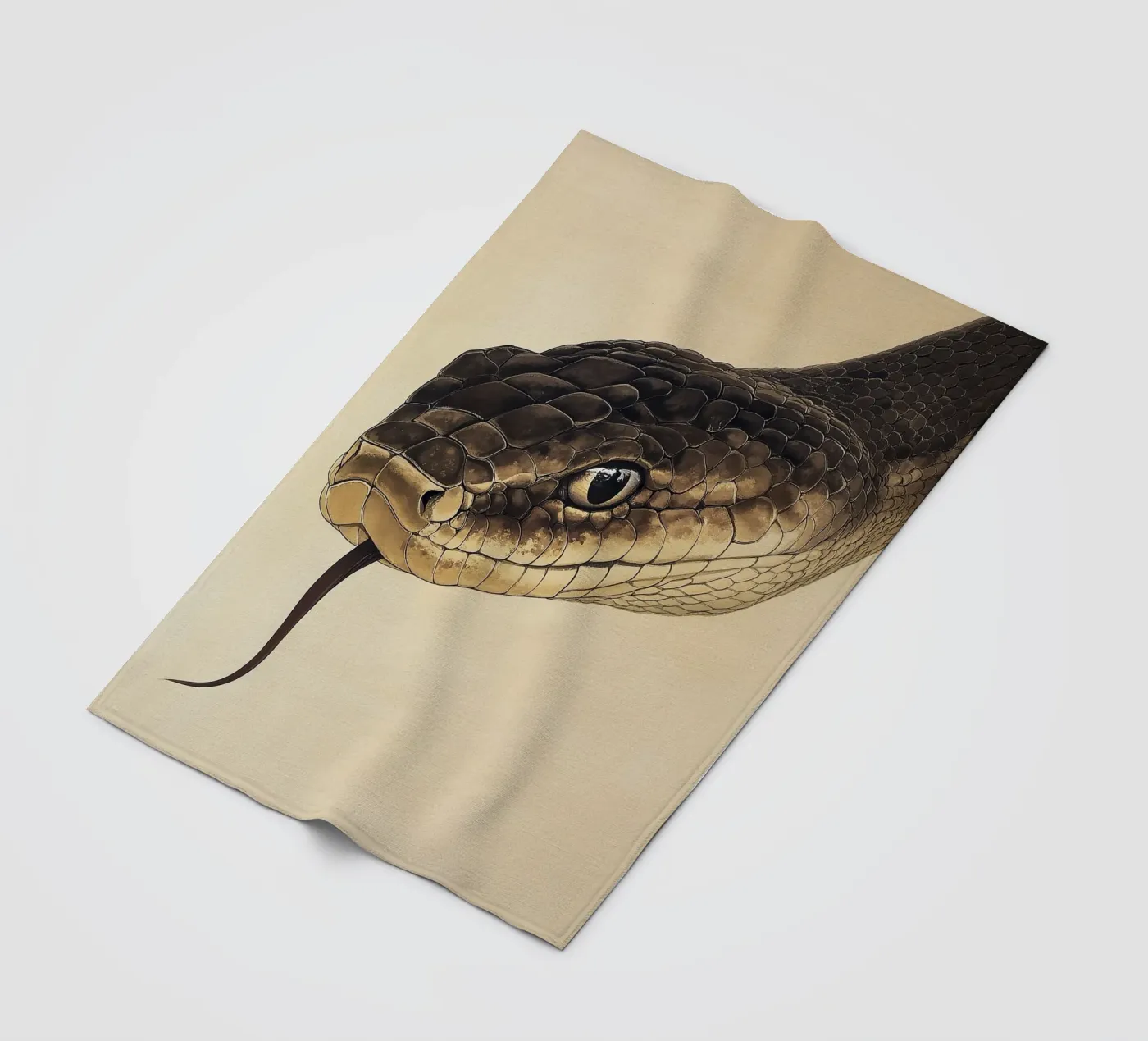 Snake plaid polaire de Nikis Art Studio