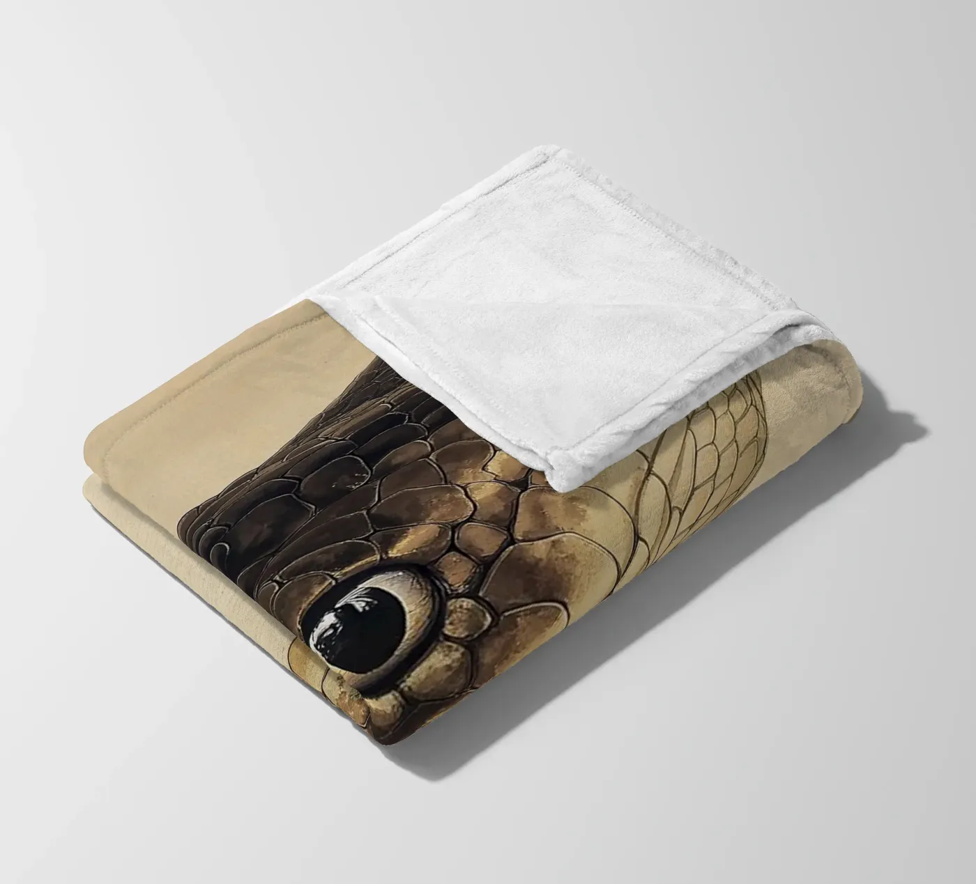 Snake plaid polaire de Nikis Art Studio