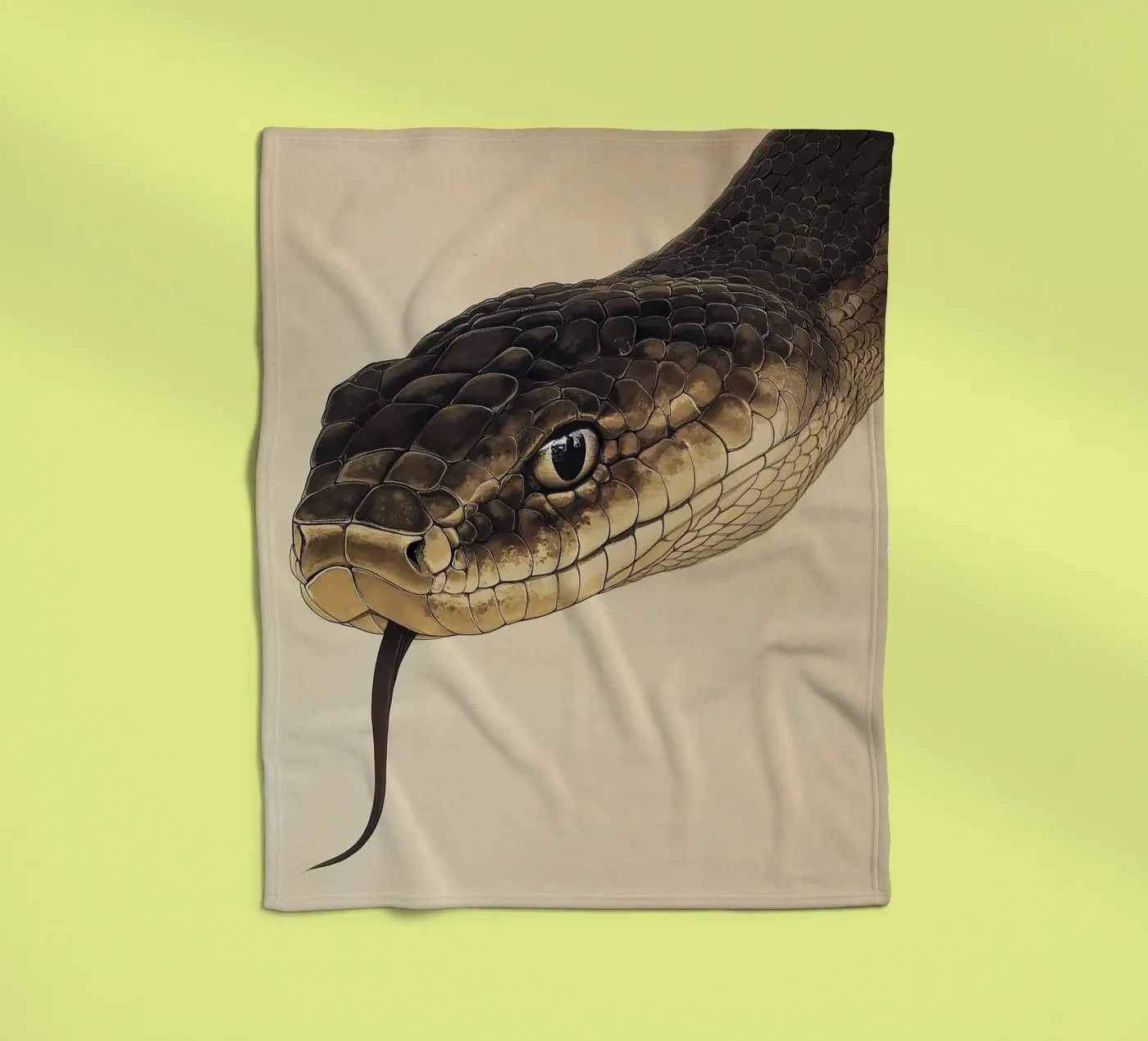 Snake plaid polaire de Nikis Art Studio