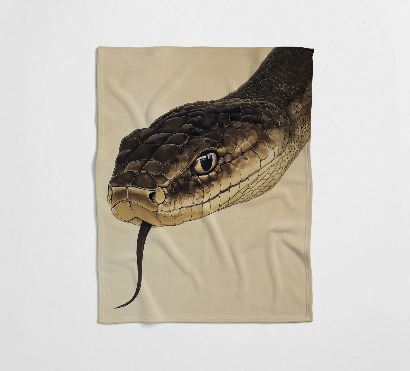 Snake plaid polaire de Nikis Art Studio