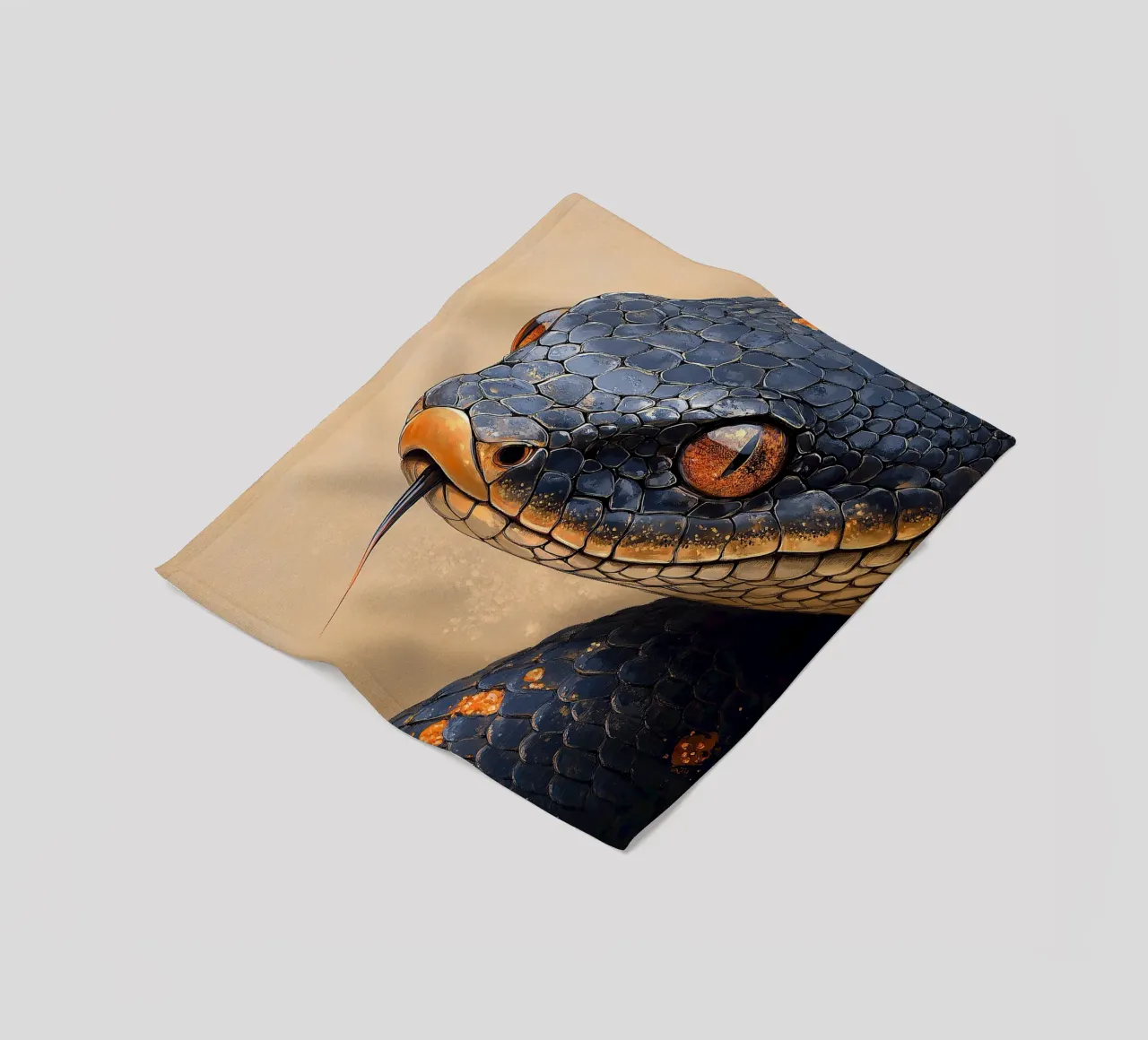 Snake Fleecedecke von Nikis Art Studio