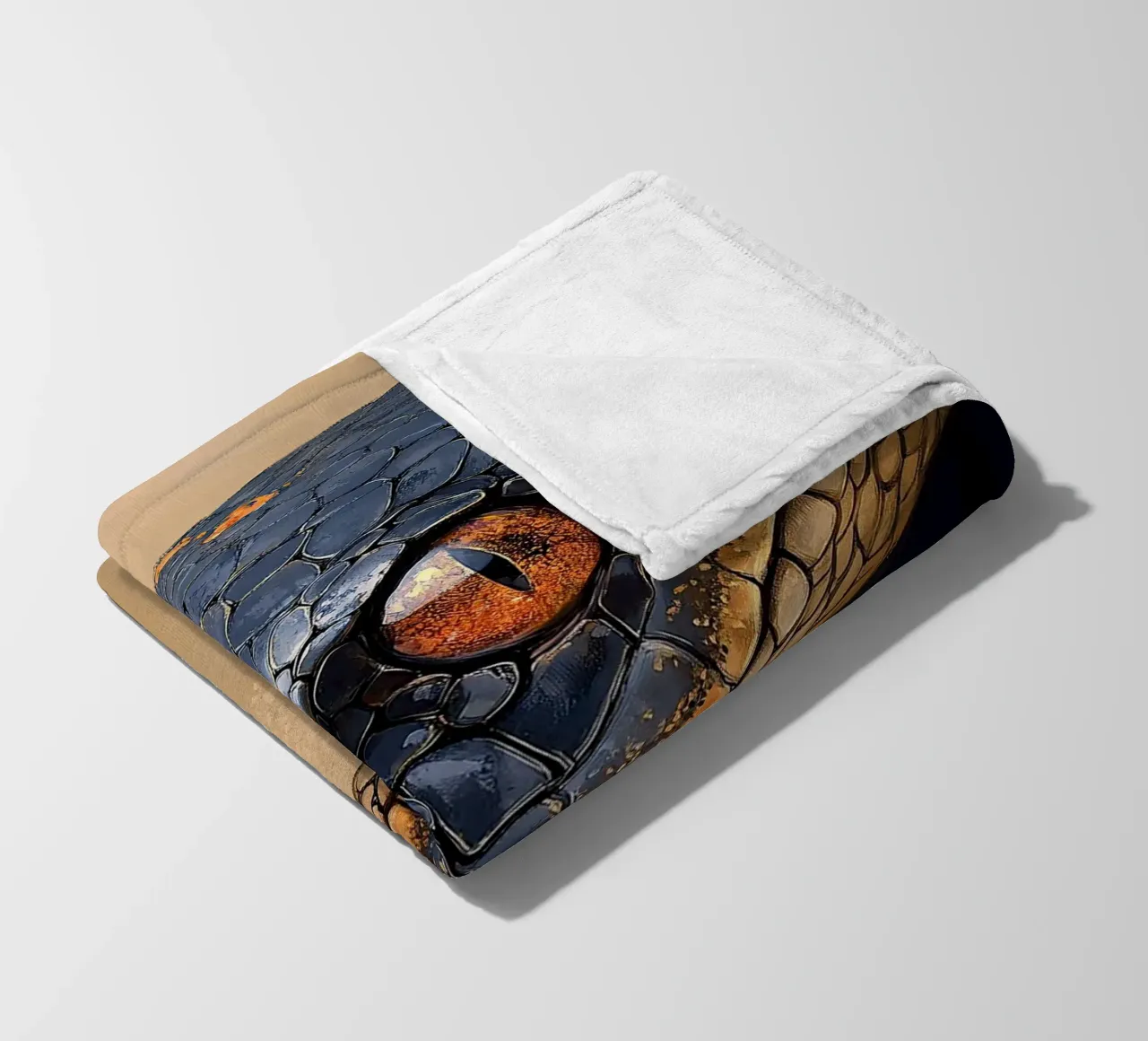 Snake Fleecedecke von Nikis Art Studio