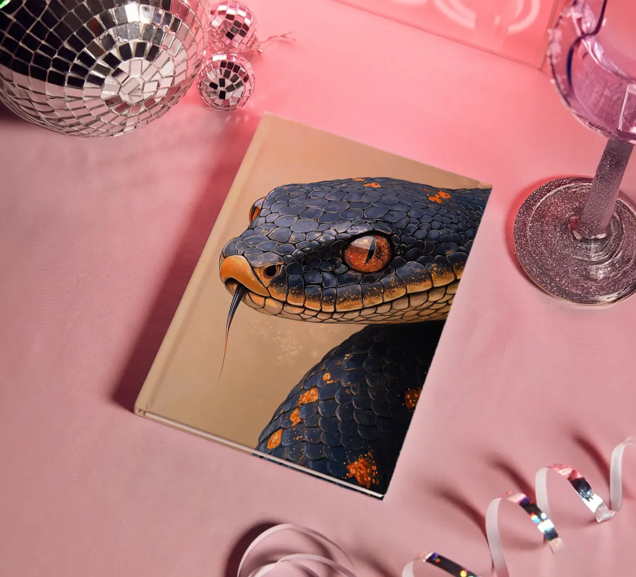 Snake notebook by Nikis Art Studio