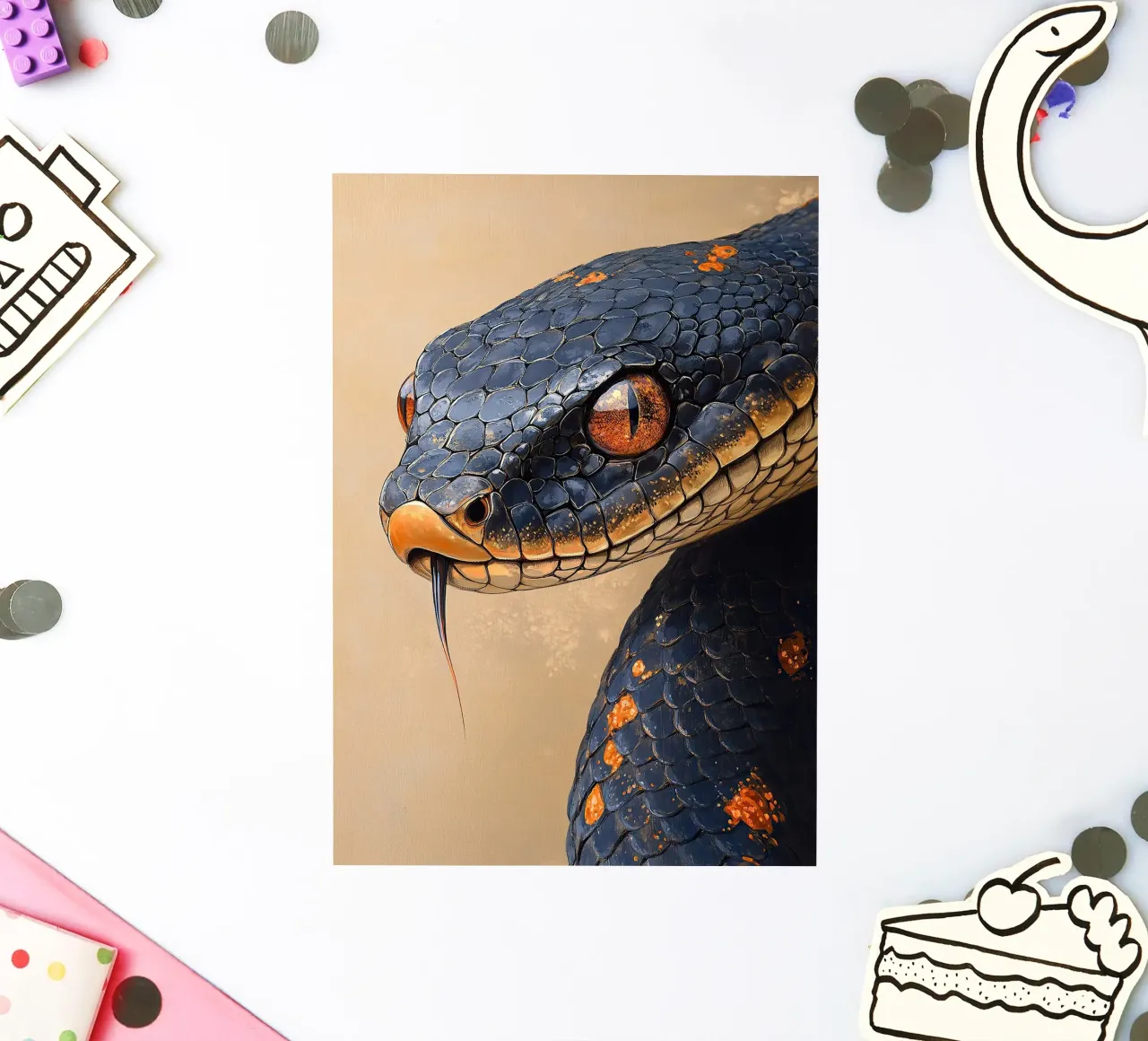 Serpente adesivo da Nikis Art Studio