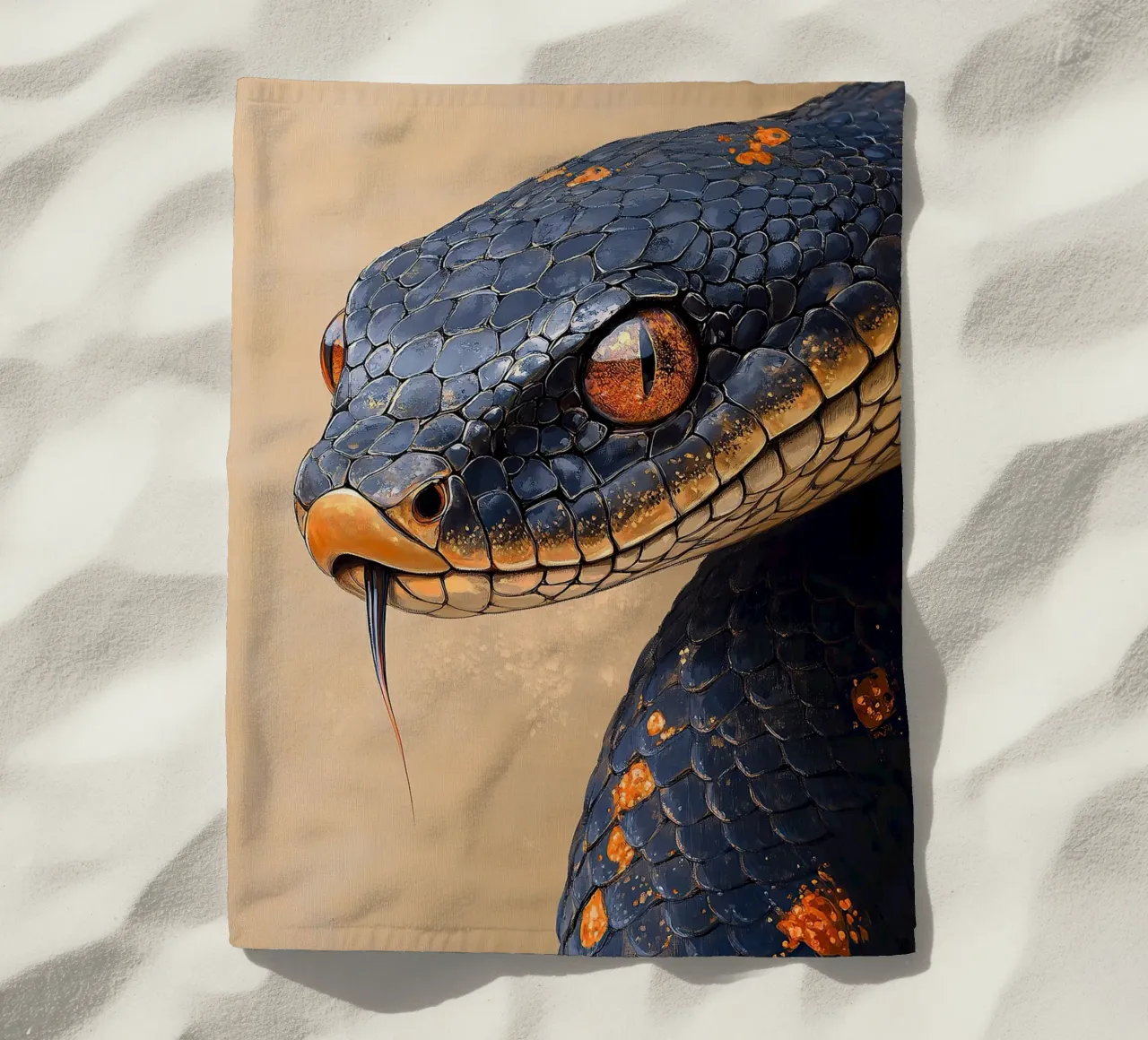 Serpent serviette de plage de Nikis Art Studio