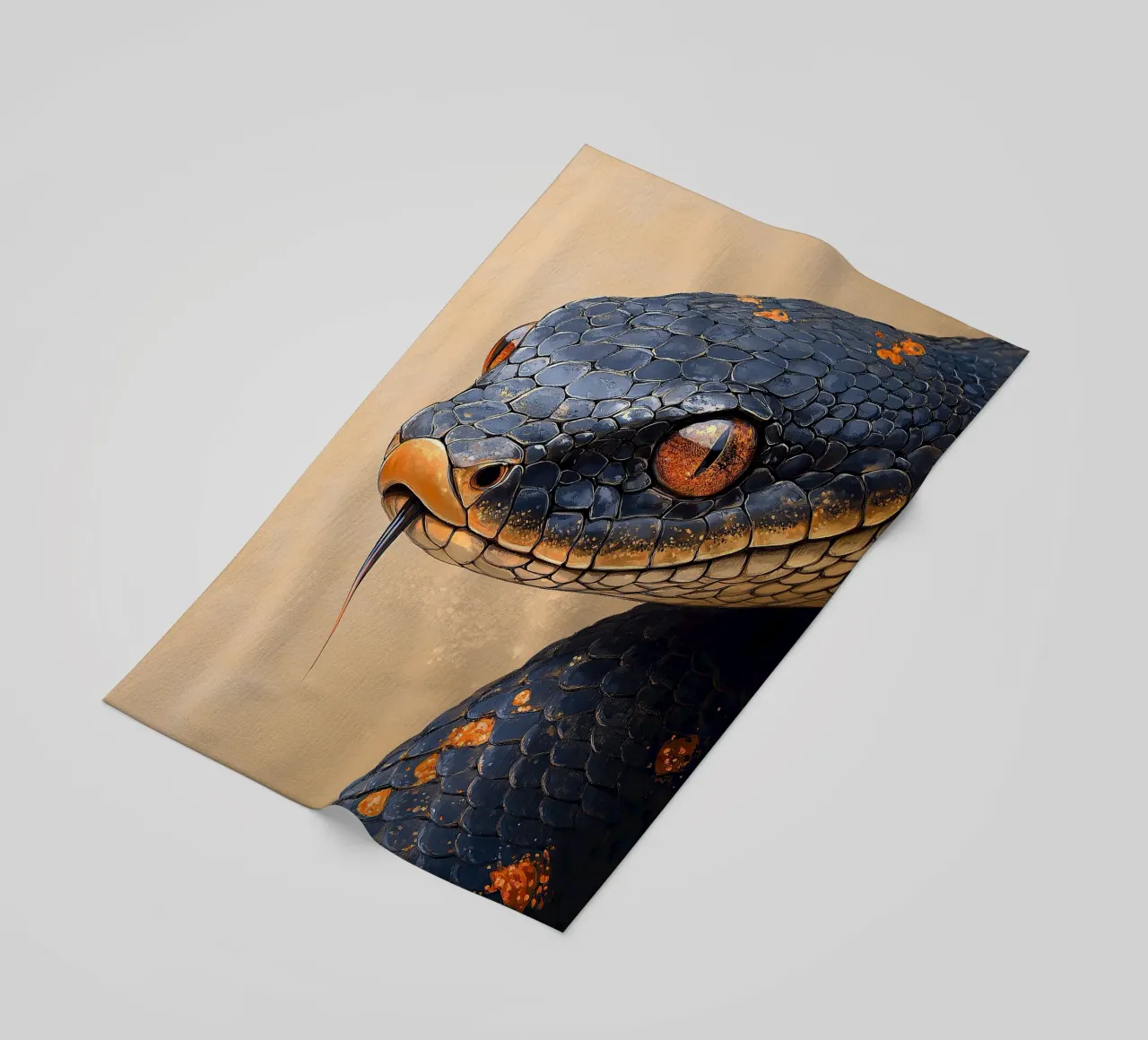 Serpent serviette de plage de Nikis Art Studio