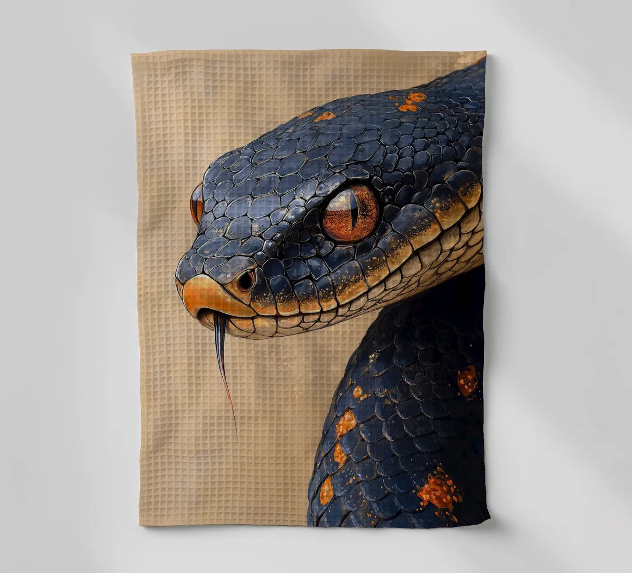Serpente canovaccio da cucina da Nikis Art Studio