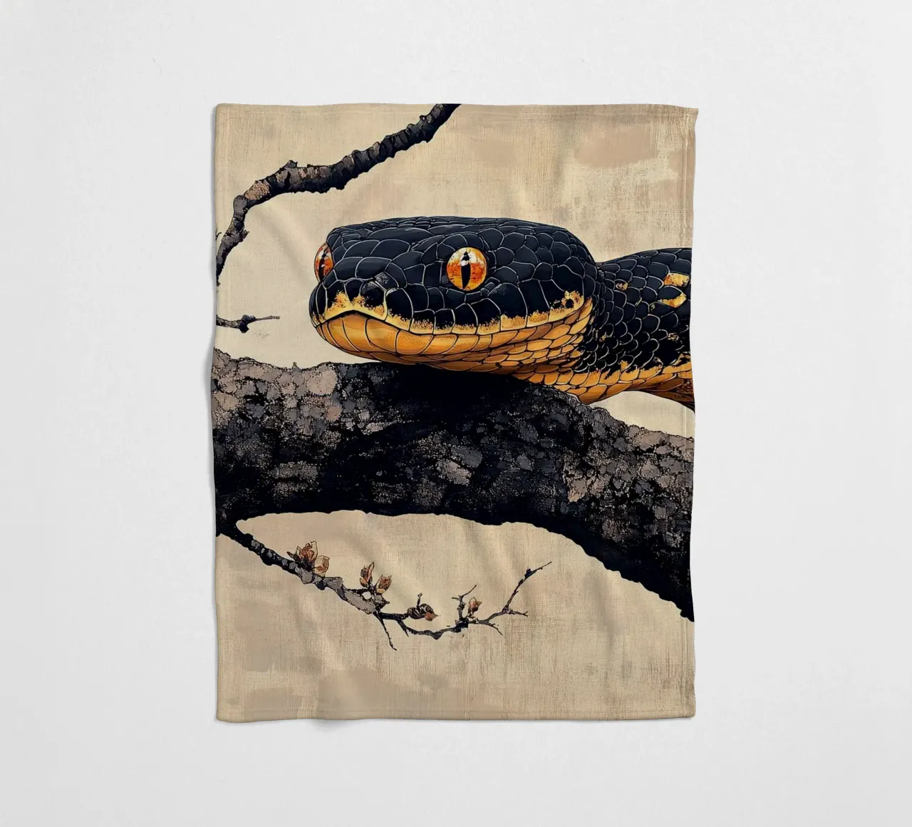 Serpente coperta in pile da Nikis Art Studio