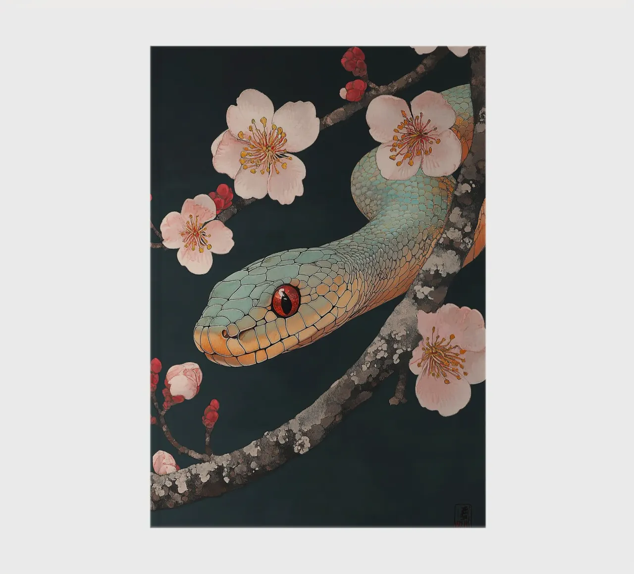 Snake notebook by Nikis Art Studio