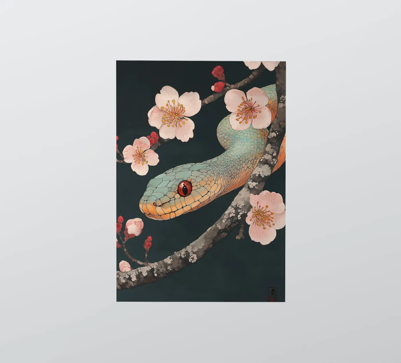 Snake sticker by Nikis Art Studio
