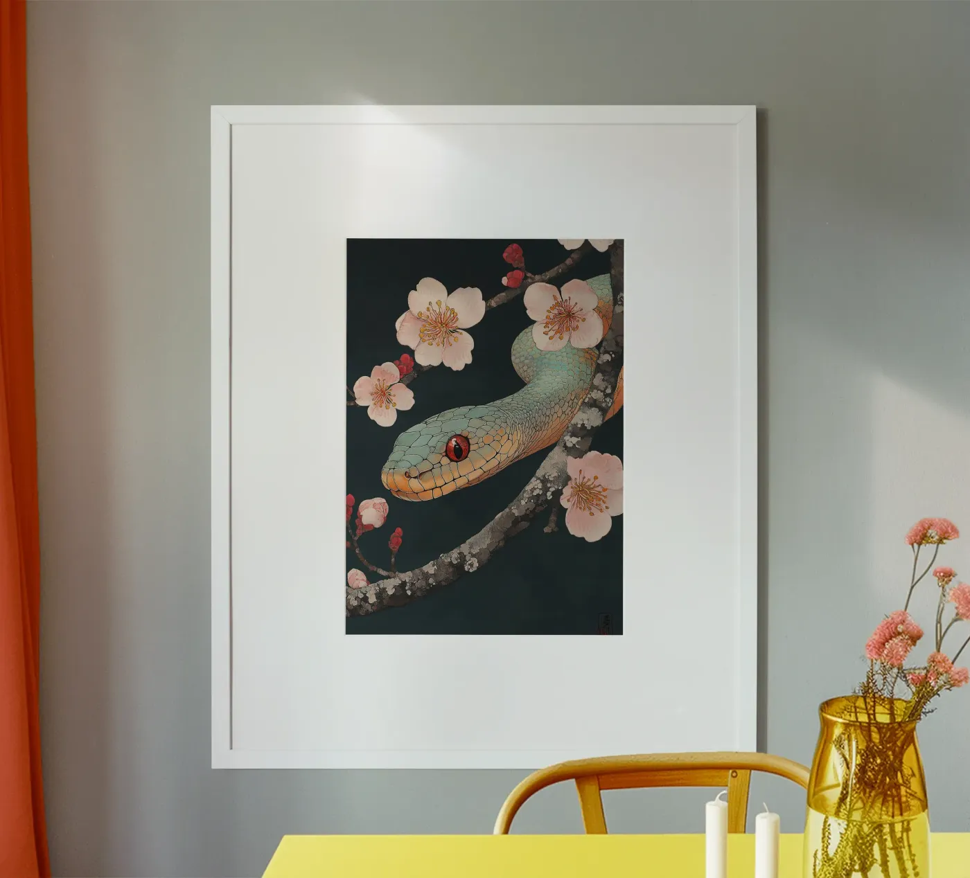 Snake poster by Nikis Art Studio