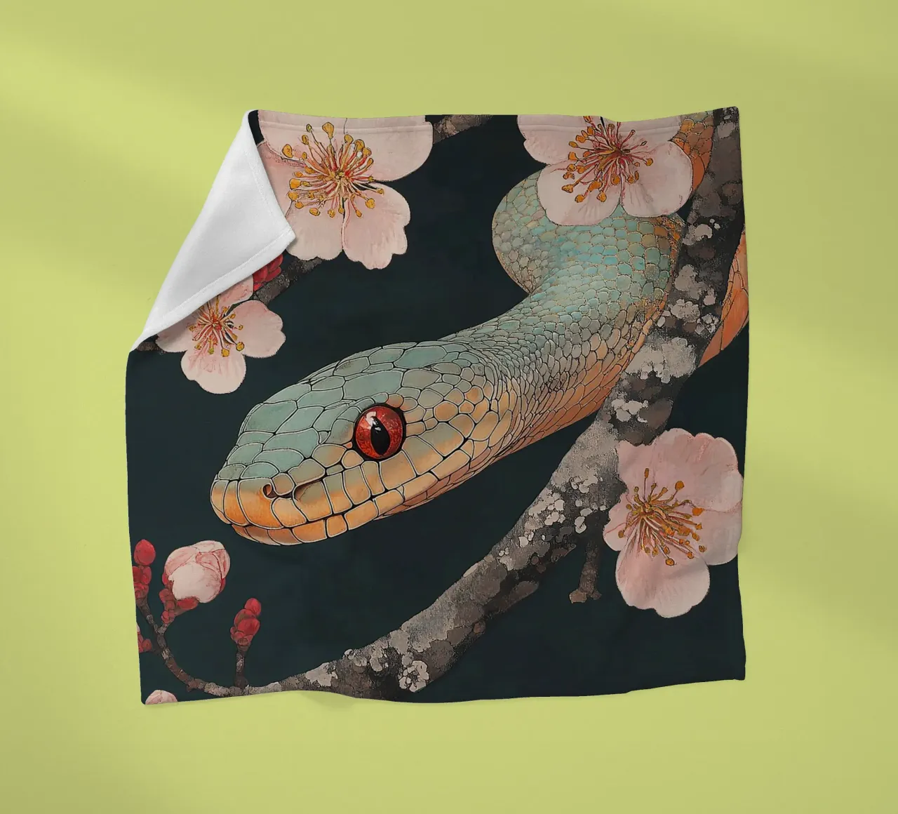 Slang fleecedeken van Nikis Art Studio