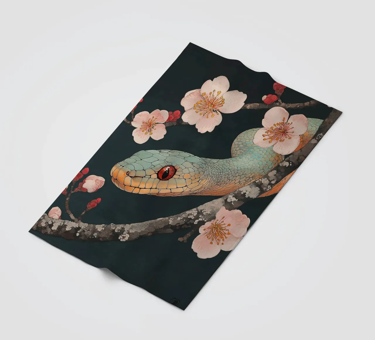 Slang fleecedeken van Nikis Art Studio