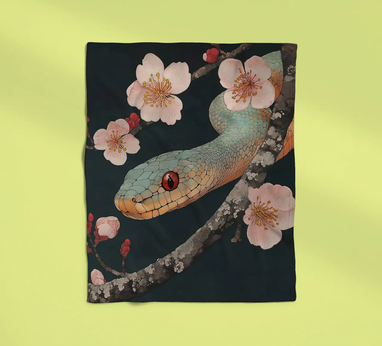 Slang fleecedeken van Nikis Art Studio